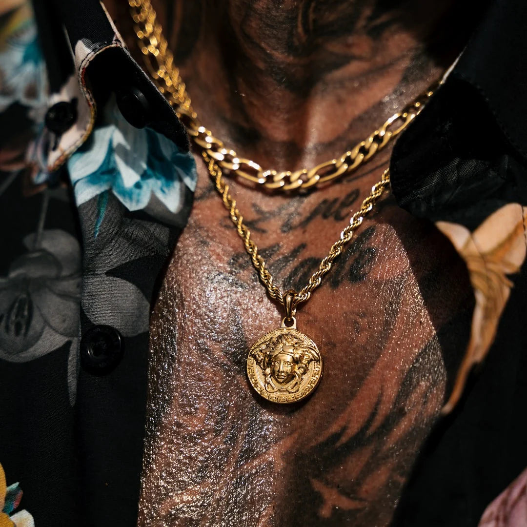 Gold Medusa Rope Chain